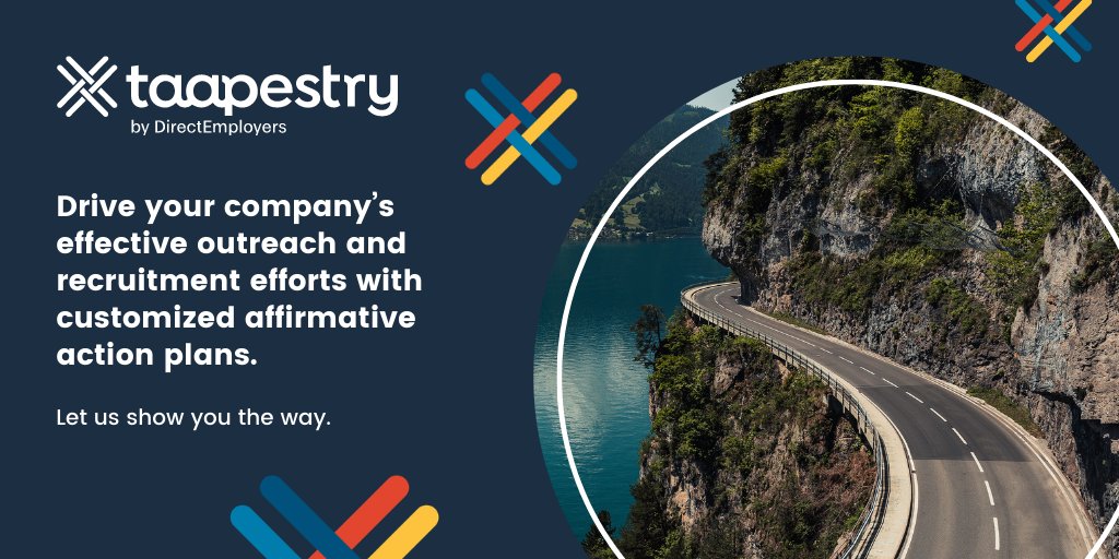 DirectEmployers's tweet photo. Your #AffirmativeActionPlan is a roadmap designed to help drive your company’s effective outreach and #recruitment efforts — let the Taapestry team be your GPS! https://t.co/qBJJXLMtkA #AAP #AffirmativeAction #OFCCP #EEO https://t.co/11kqL1siD6