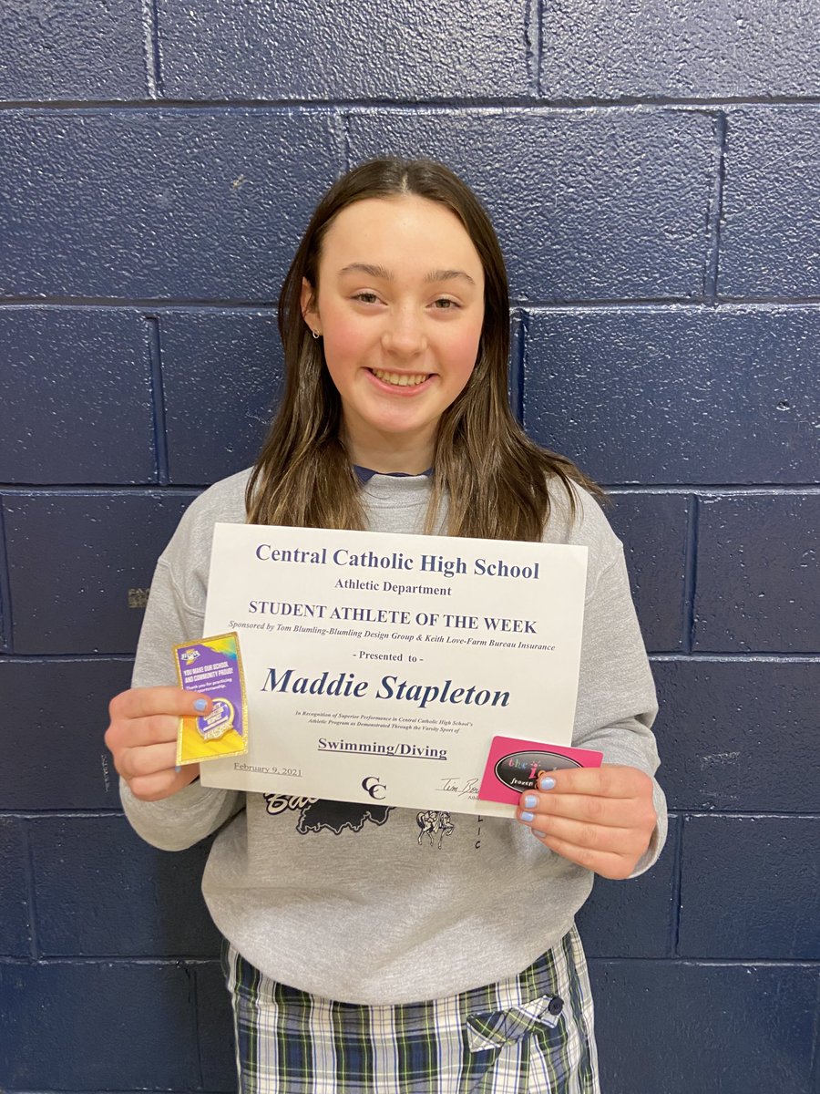 LCC_Athletics's tweet image. Athlete of the Week presented by ⁦@blumlingdesign⁩ @keithlove4537 is Sophomore Maddie Stapleton. She placed 6/18 divers at Swim/dive sectionals, highest any CC diver has placed in 6 yrs. She competed in 1 individual &amp;amp; 2 relays, PRing both events. Great Job!