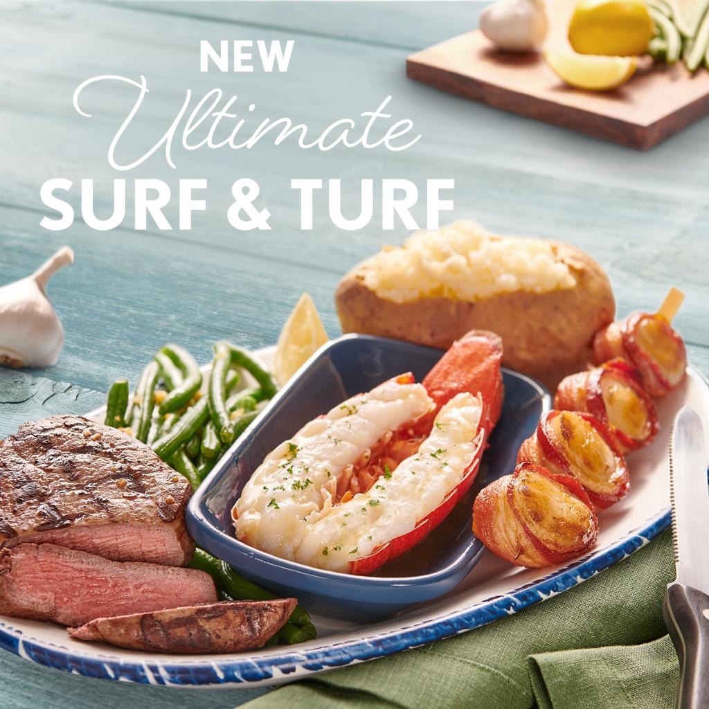 redlobster's tweet photo. Lobster is the hero of any dish and just like any good hero, it needs a good sidekick. Get our NEW! Ultimate Surf & Turf for dine in, #TouchlessCurbside & #TouchlessDelivery #Lobsterfest https://t.co/MIeffRejbq