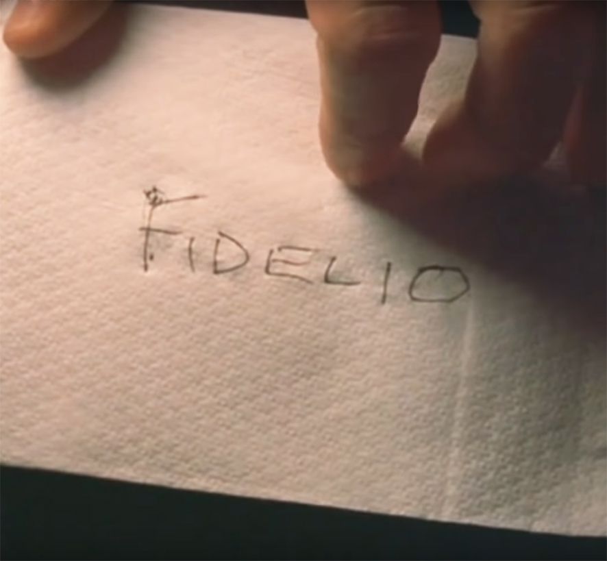 19\\In the movie, the doctor learns about a secretive masked ball where an old friend, a musician, is scheduled to play. The password for entry is “Fidelio.”