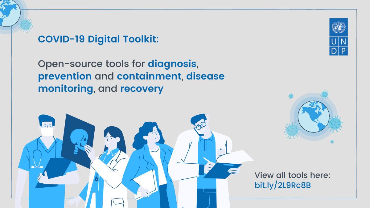 UNDPtech's tweet image. 💡 Tech &amp;amp; innovation can play an important role in tackling and responding to COVID19🩺, accelerating how governments &amp;amp; societies respond to the pandemic. 

📖Find out what open-source technologies are available for you to use, go to our #DigitalToolkit ➡️bit.ly/2YXanZV