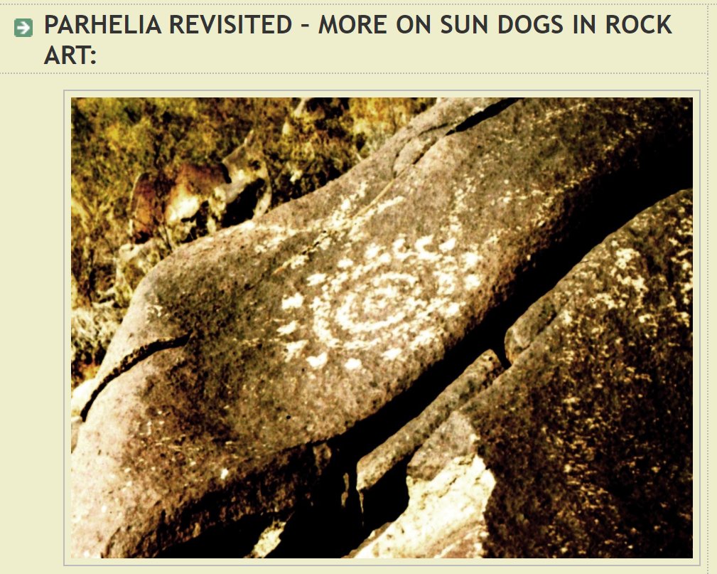 PARHELIA REVISITED – MORE ON SUN DOGS IN ROCK ART:  https://rockartblog.blogspot.com/2014_05_01_archive.html?fbclid=IwAR0c6Uf4sKOazuSo6-QWU5qicyfuIJrjsBSRPMObgpTD5bWH-JvmfTYEBgo