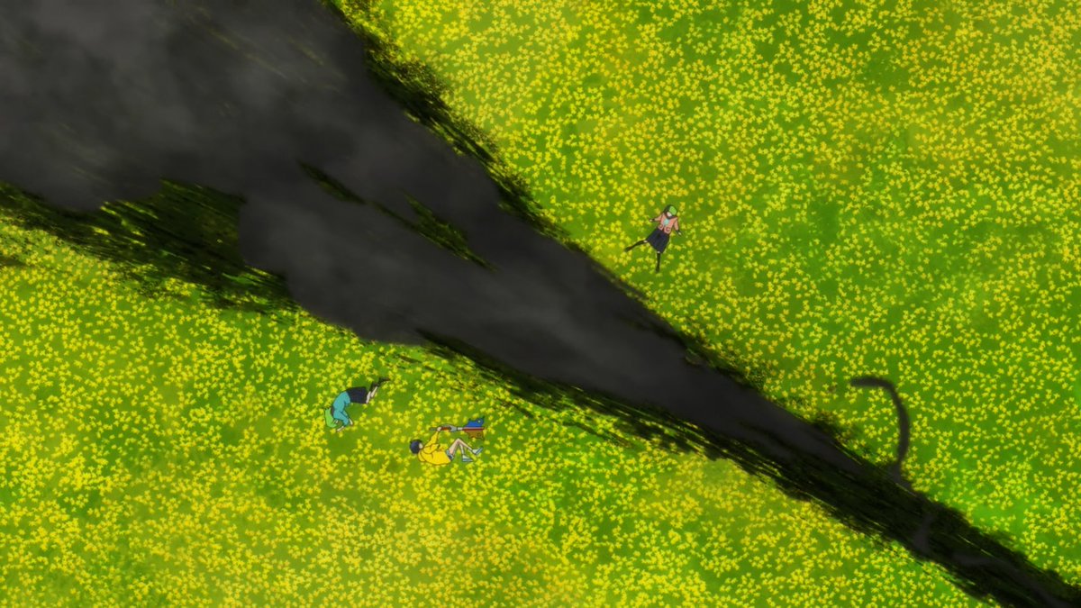 We get a glimpse of that self-LESS-ness with how she seemingly sacrificed herself at the end of episode 3. While it's not very clear what happened, I'm assuming she pushed the other twin aside her before the wonder killer blasted them with a petrifying ray.