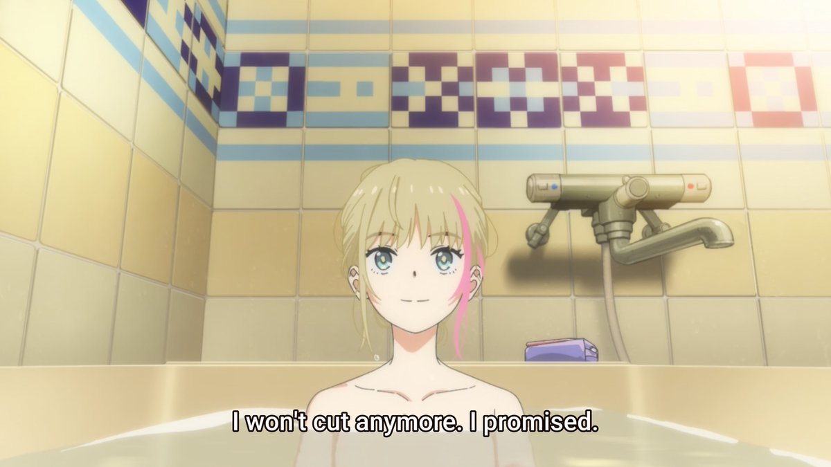 something we can't fully trust her on about, I think the fact that she's showing a willingness to change is enough to see that she's making progress, even just a little. Which brings me to my next point in how she brings up a different solution not just for her own problems,