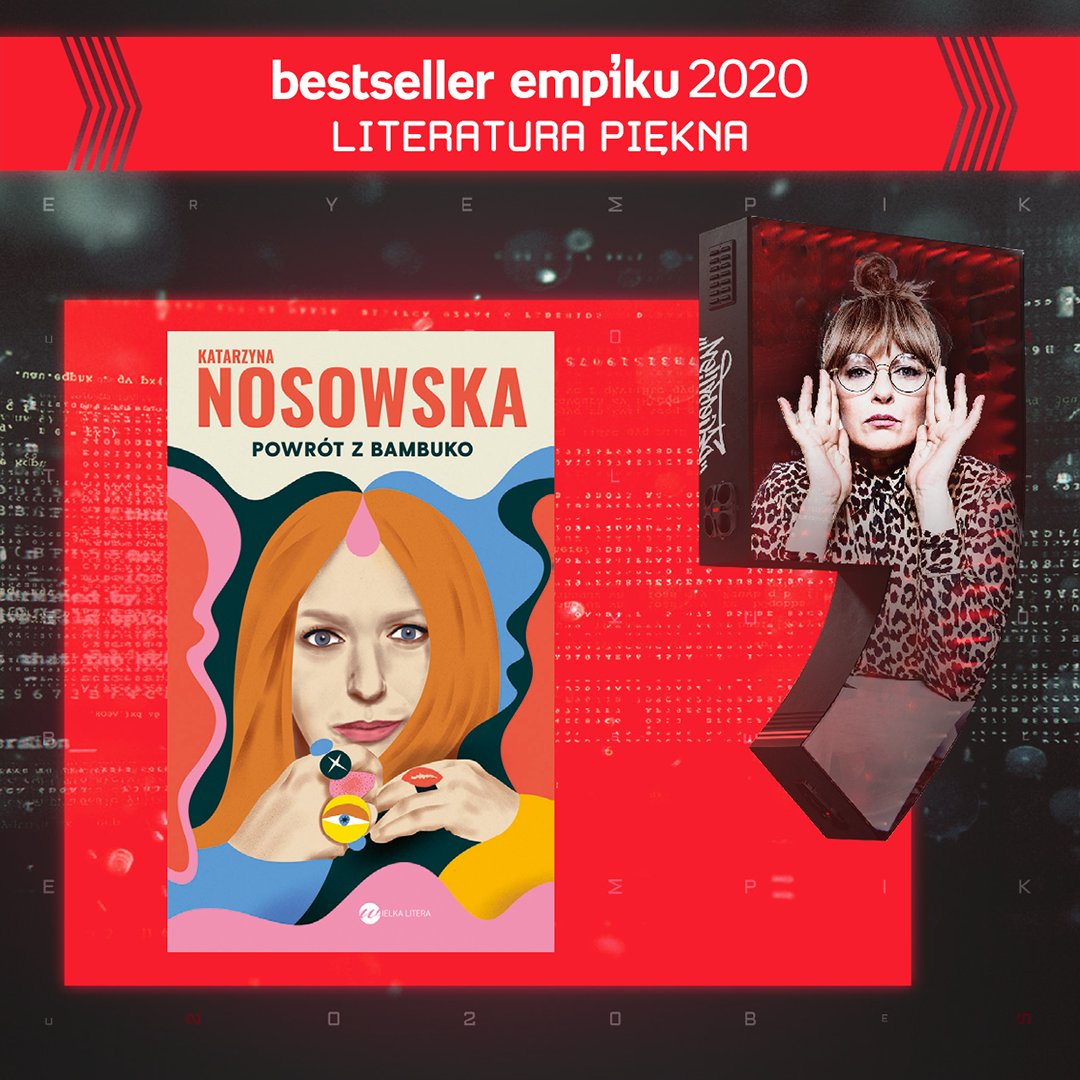 #BestselleryEmpiku2020 nagrodę w kategorii #LiteraturaPiękna otrzymuje #KatarzynaNosowska. Wspaniała artystka, wspaniała książka! 💕