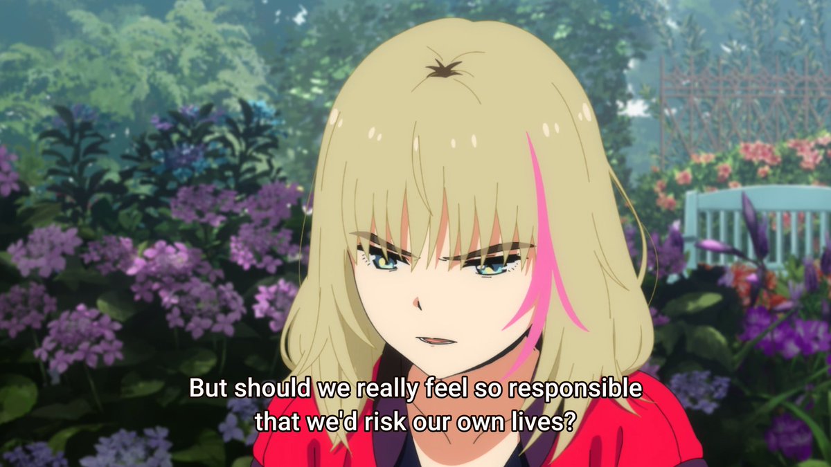 Why cling to a past that only brings pain? Why suffer for something you were never responsible for? Why risk the prospect of a future with new people for someone who doesn't even exist anymore? I like how early we're getting these questions asked, and who else is better to-