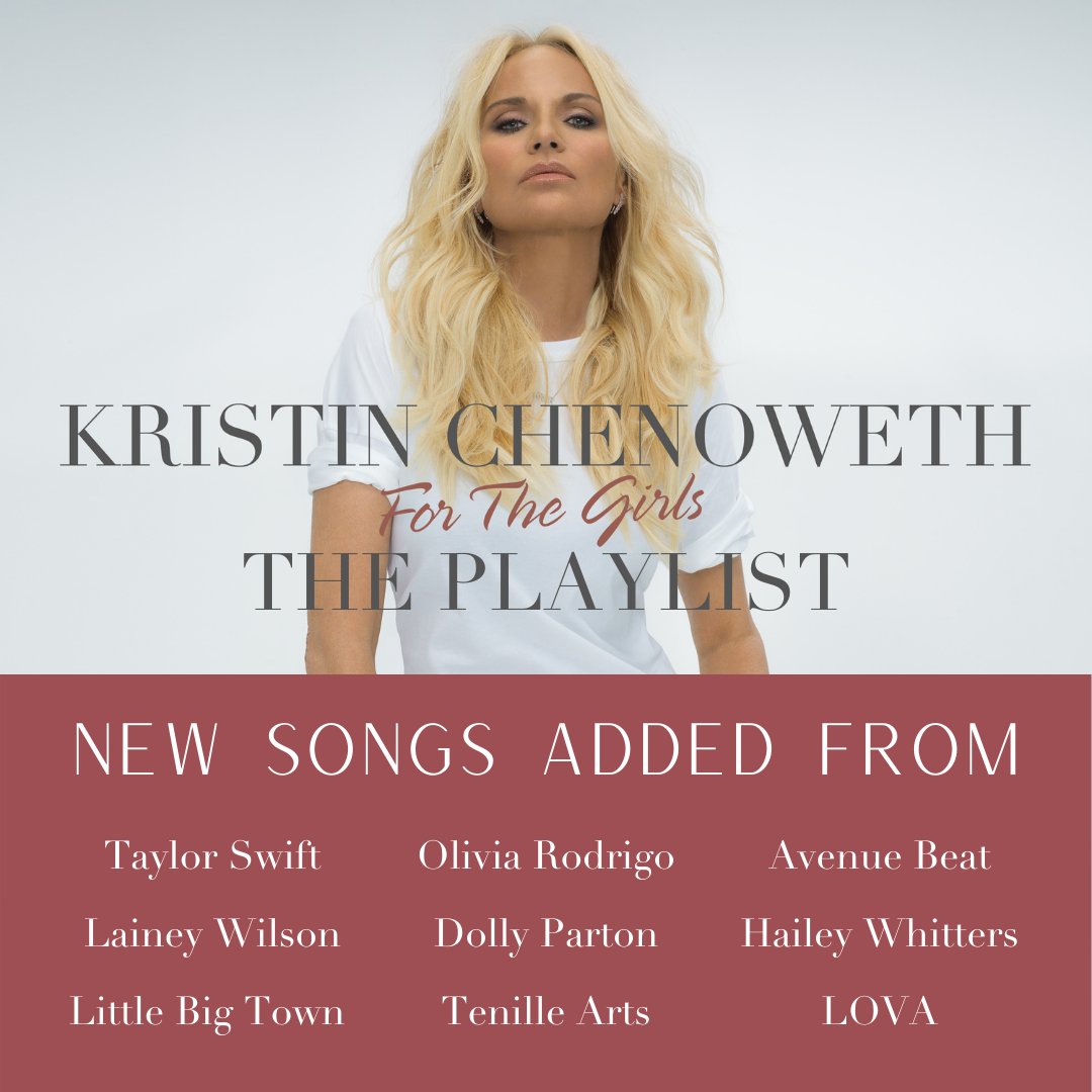 2021 is off to a great start with music from these ladies! 💃✨ Listen to my #ForTheGirls playlist now: smarturl.it/FTGPlaylist @taylorswift13 @laineywilson @littlebigtown @Olivia_Rodrigo @DollyParton @TenilleArts @TheAvenueBeat @haileywhitters @lovaalvilde