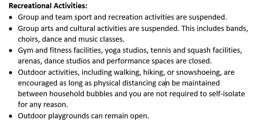 Recreational Activities