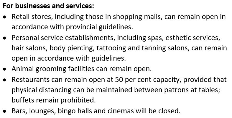 For businesses and services