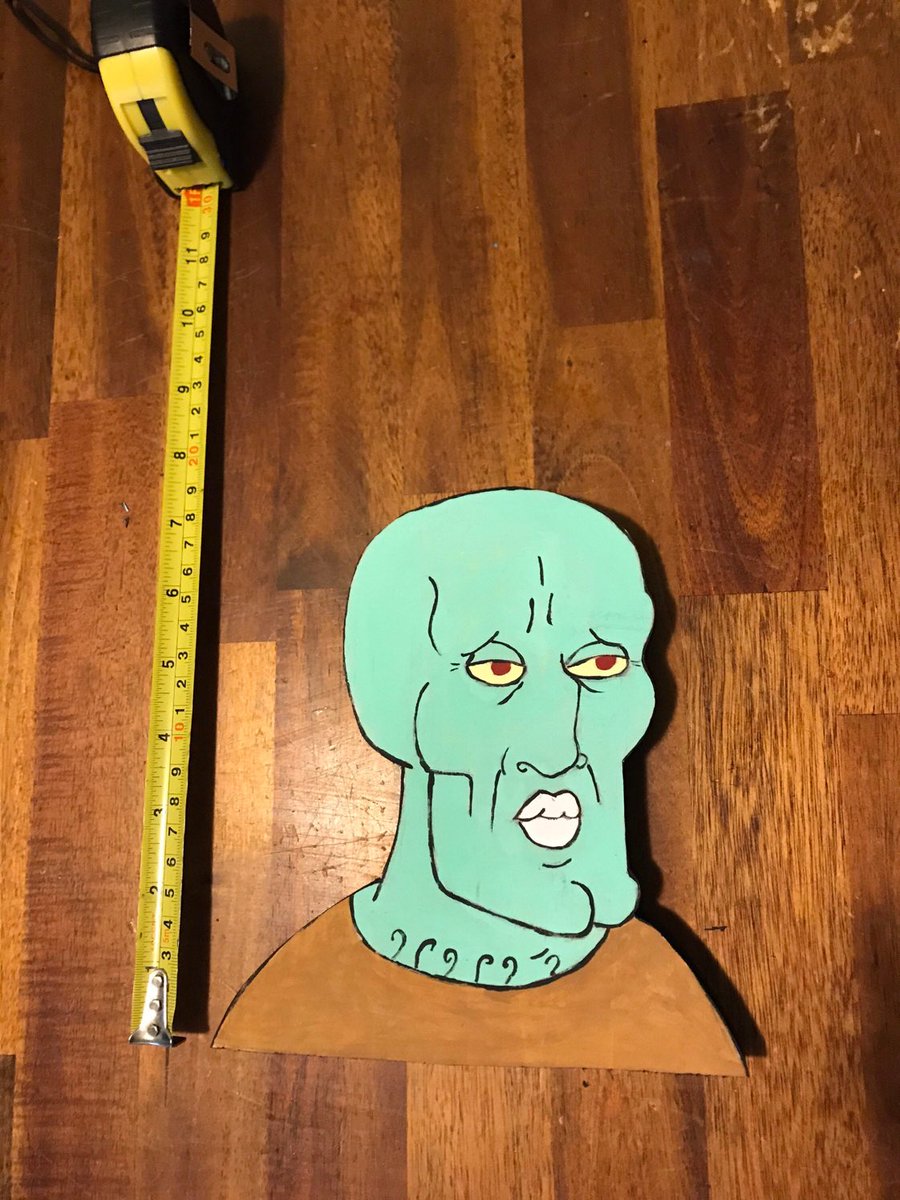 Mini_Animals's tweet image. Excited to share this item from my #etsy shop: Handsome Squidward painting on wood etsy.me/3tEIDb4  #handsomesquidward #squidward #spongebob #squarepants