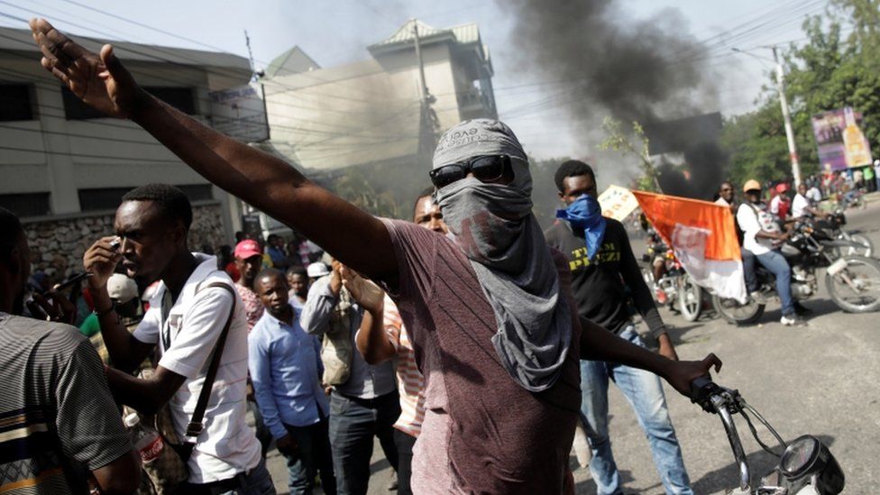 Haitians are currently demanding the resignation of the current president Jovenel Moïse