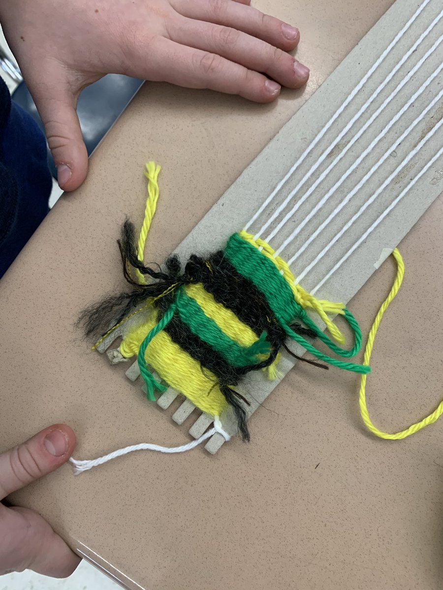 DokeArt's tweet photo. Mrs. Johnson’s class has been working hard on their looms! They will continue working on them for their next remote lesson! https://t.co/x927djDeqy