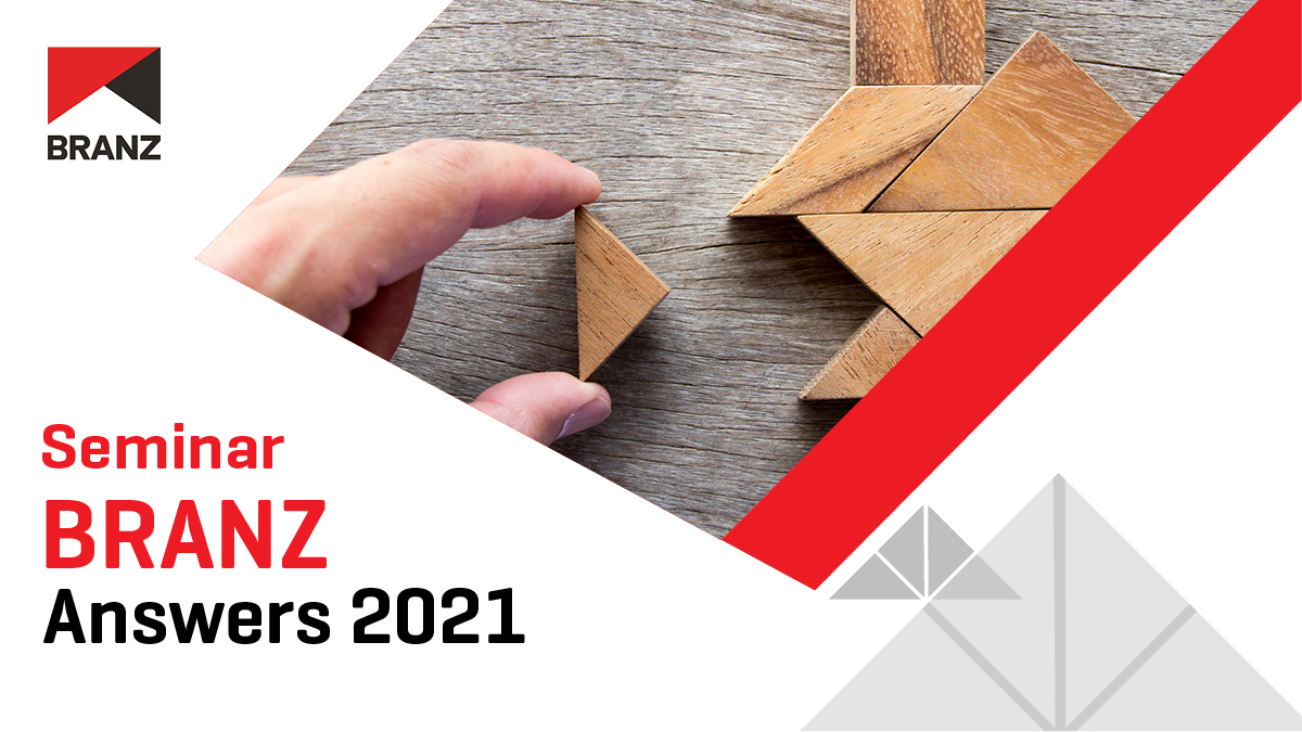 Next Wednesday we kick off our BRANZ Answers 2021 seminar series around New Zealand. 
Register in a town near you -  branz.arlo.co/w/