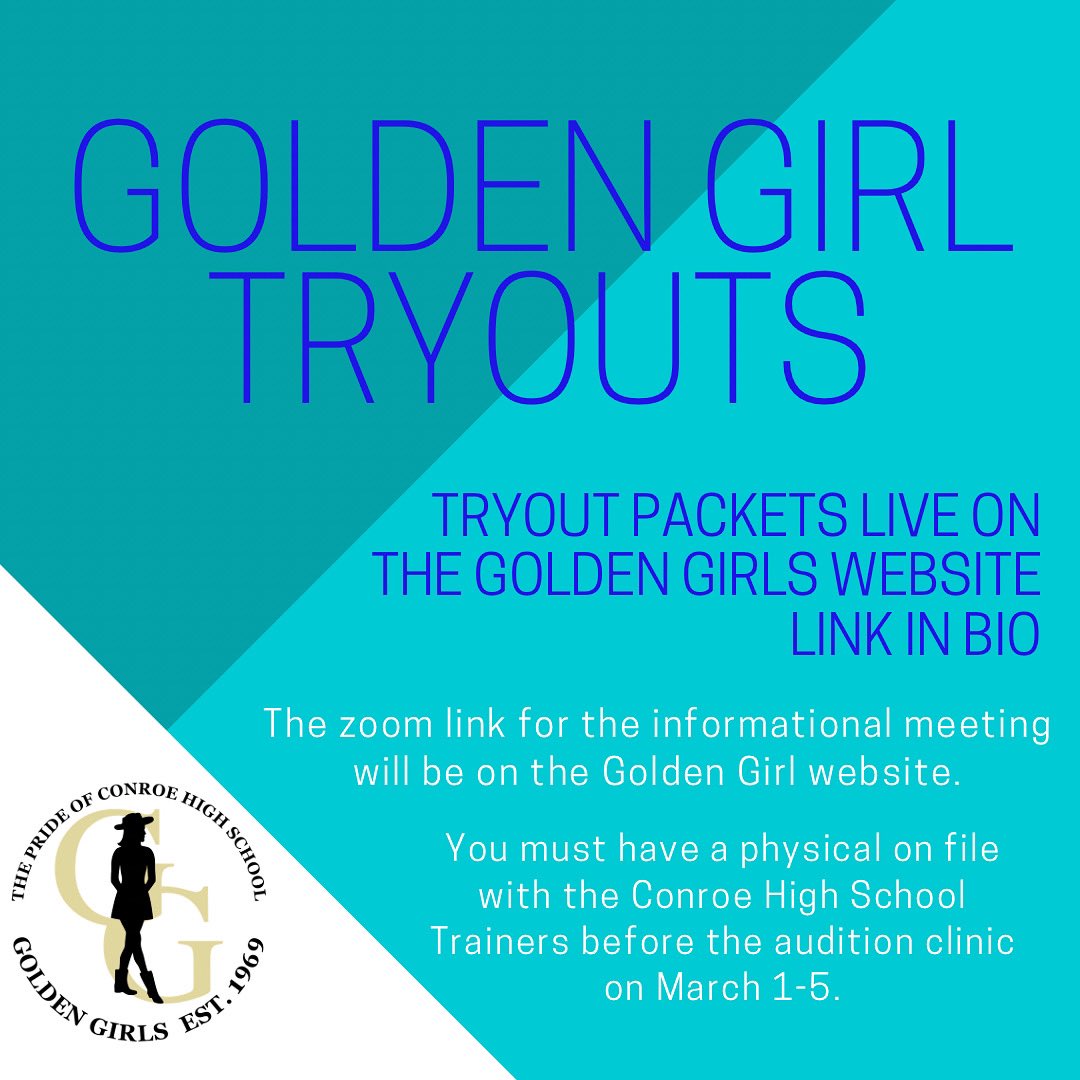 Golden Girl Tryouts March 1-5! 💛💛