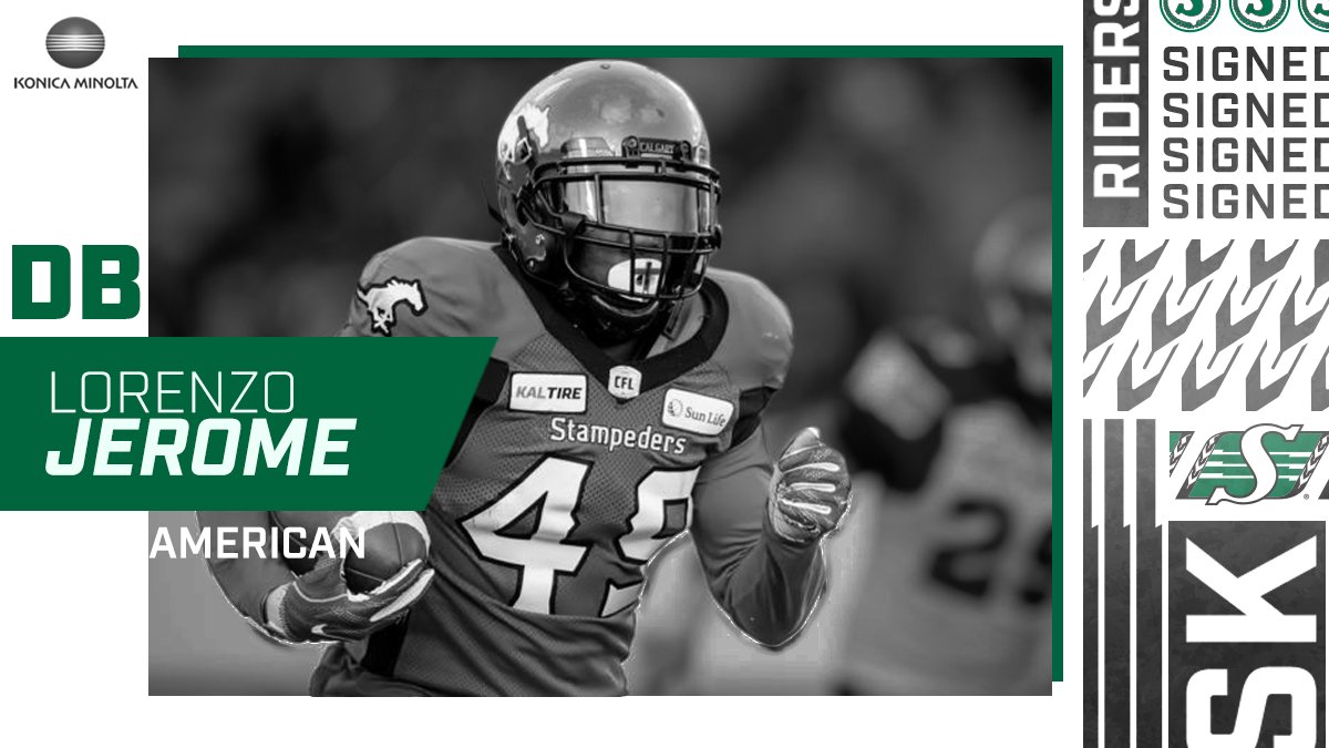 sskroughriders's tweet photo. Adding some more depth in that defensive backfield.

We have signed 🇨🇦 DB, Godfrey Onyeka and 🇺🇸 DB, Lorenzo Jerome.

INFO | https://t.co/3BNhgFknRl

#Riders x @KonicaMinoltaCA https://t.co/NZWj84mtsE