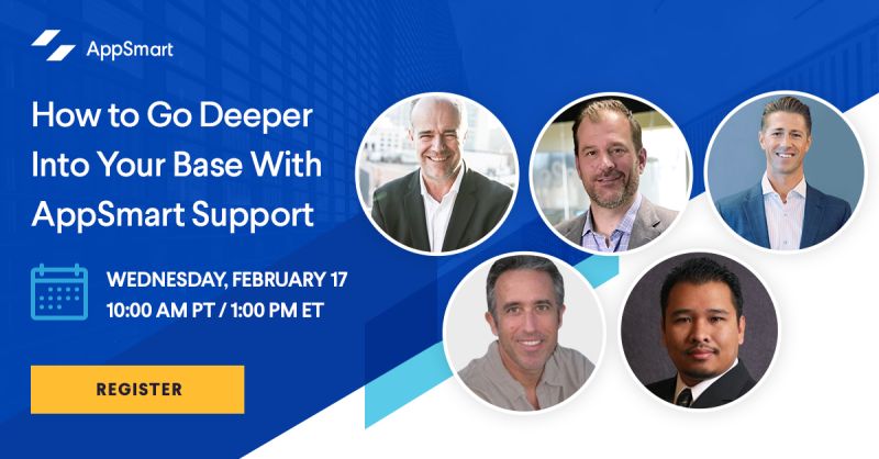 Join the AppSmart Sales Support Team on Wednesday, February 17 at 10:00 am PT/1:00 pm ET... Register Now: bit.ly/2Nc9BpT

#sales #salestraining #sell #marketing #training