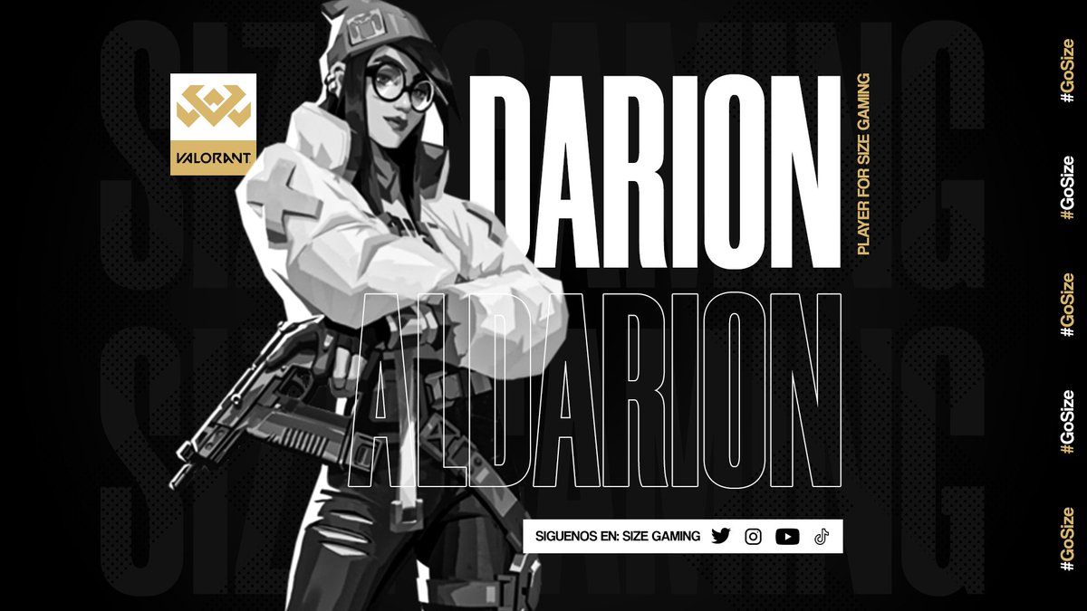 SizeGamingGG's tweet photo. #Bienvenida | #Valorant

Ahora estamos felices de presentar a este gran jugador que viene a darlo todo por el equipo🤩.

Bienvenido a tu nueva familia @Aldarionnn🖤

#GoSize https://t.co/unyzYCr04M