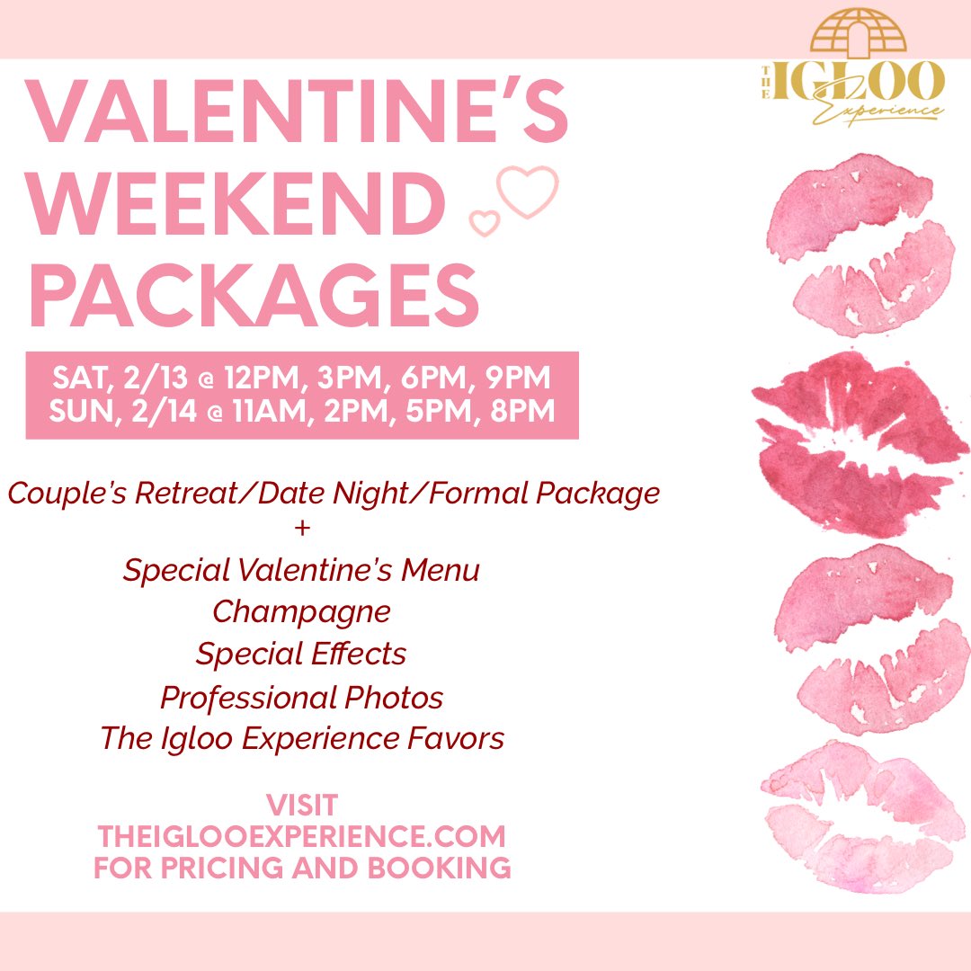 Hey DMV, Celebrate Valentine’s Weekend with us at The Igloo Experience!