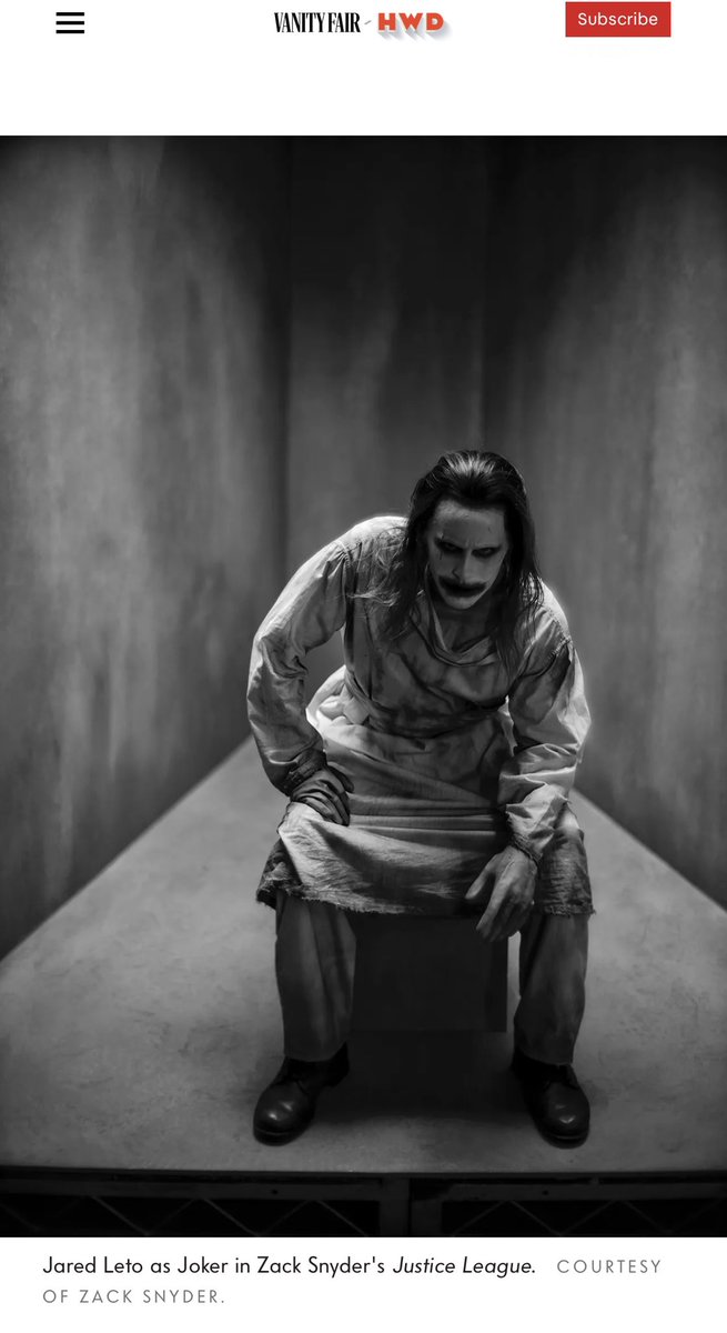 GraceRandolph's tweet photo. This isn’t his final look - there’s one more “layer” you’ll see in the film!

#Joker #SnyderCut https://t.co/jHbI2mo6y8