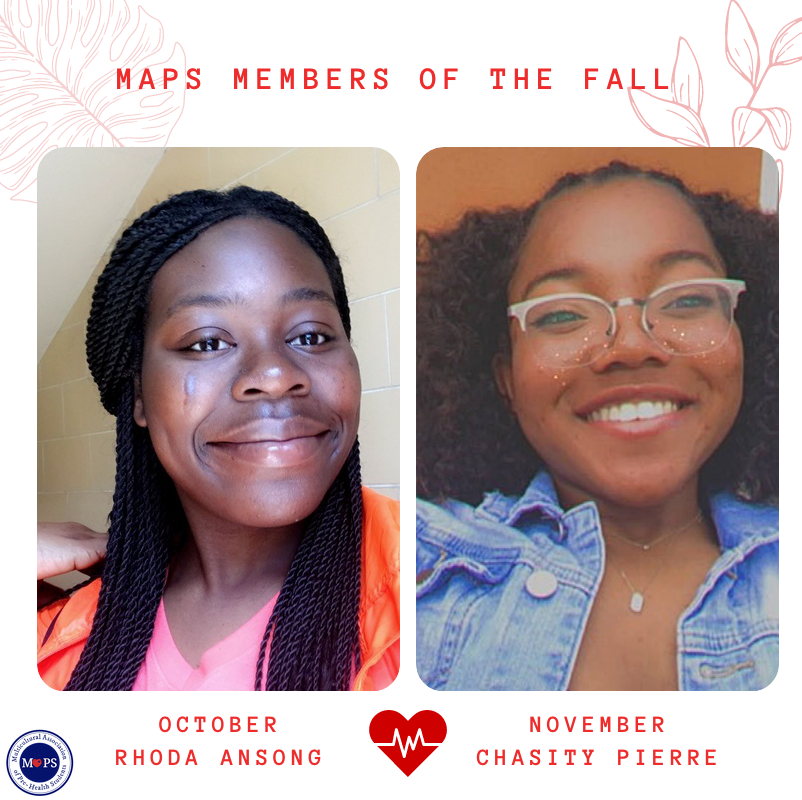 UFMAPS's tweet photo. We would like to recognize some four members for the past few months for their involvement in MAPS! Giving a warm shoutout to  Rhoda Ansong, Chasity Pierre, Kardon Plummer and Christina Demps as members of the month for October, November, December and January respectively. 💖 https://t.co/nVDLRXeyHq