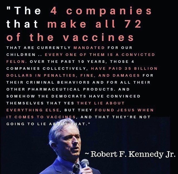 WakeTheFlockUp6's tweet photo. Pharma = crimes against children! 

DRs, Nurses, CDC, AAP, FDA, NIH, Gates, Media &amp; Mandating Tyrants are complicit.
#CDCCoverUp #FearmongeringForProfit 💉 https://t.co/gIUM01GLGo