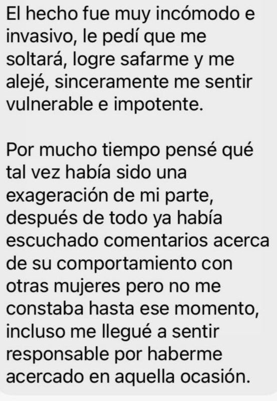 MeTooFelixSM's tweet photo. Pedimos su apoyo para difundir el siguiente testimonio de otra víctima 
#MeTooFélix
#NingúnAgresorEnElPoder
#UnVioladorNoSeráGobernador https://t.co/44kpxcYV0w