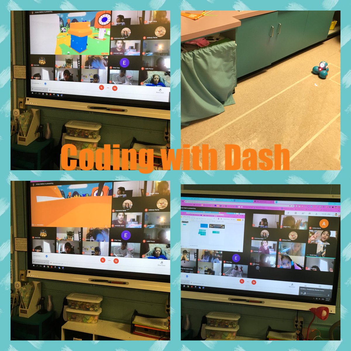 Had the best time coding with my virtual students today. Thanks <a href="/teachergolz/">Jessica Golz</a> for the coding slides and thanks to <a href="/WonderWorkshop/">Wonder Workshop</a> for making this possible for my students to do at home. They loved it!
