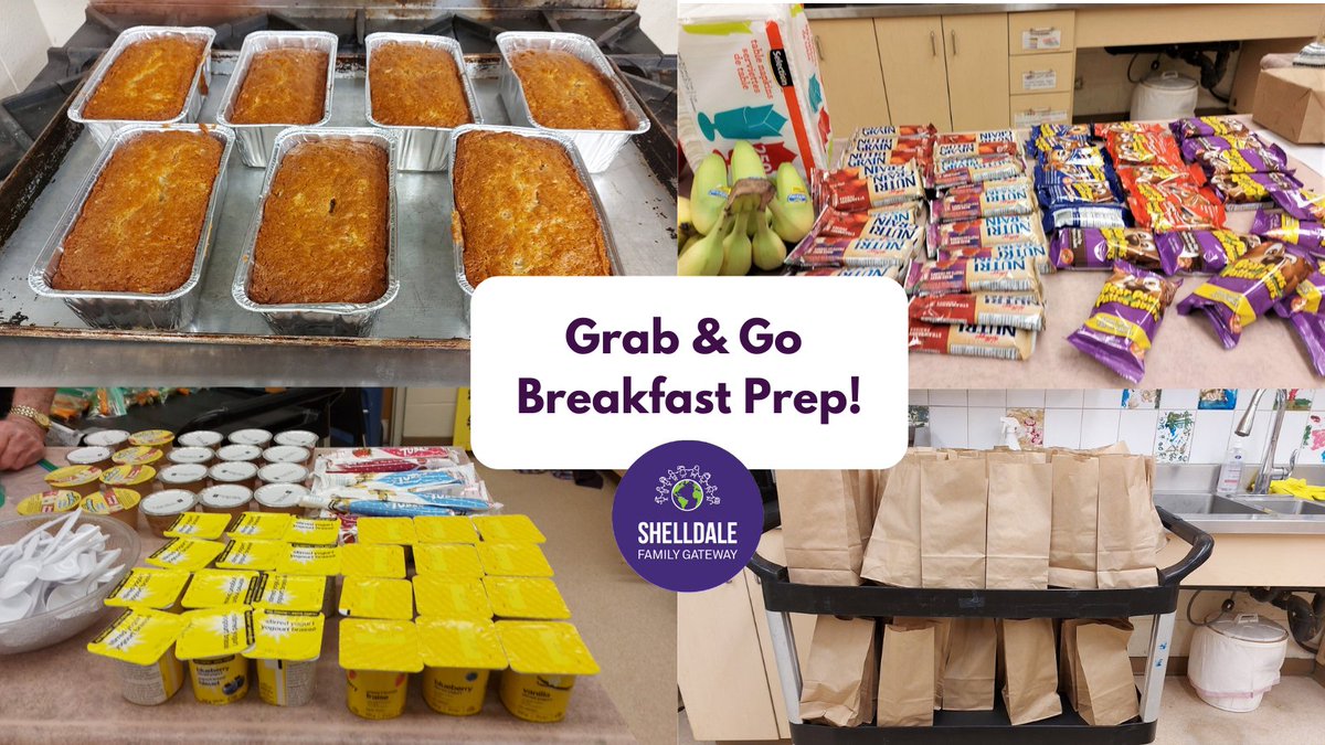 ShelldaleFG's tweet photo. 60 Grab & Go Breakfast Club meals prepared for our community children & youth to grab on their way to school!
#Guelph #BreakfastforLearning #community #StaySafe https://t.co/xEmJjqi4aA
