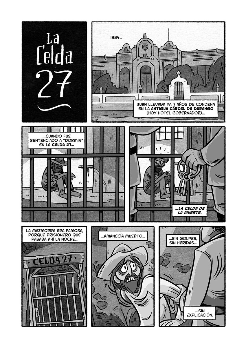 menumexa's tweet photo. #LaCelda27
#Durango se estrena en #Menumentos con una historia redondita; la Celda 27, "la Celda de la Muerte", ¿te la sabías? tiene hasta corrido.
.
#MenumentosMexafísicos #MMMXF #Leyendas #historias #MMMXFDUR #comic #Webcomic #Durango https://t.co/zBRr2O0HFq