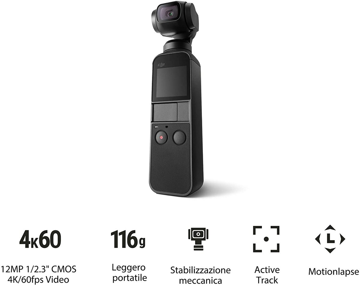 mytechnology's tweet image. Ancora a prezzo super scontato il DJI Osmo Pocket, un prezzo in stile black friday: amzn.to/2YVWiwj Trovi tutte le #offerteamazon sul mio canale Telegram bit.ly/2HoNJVK #dji #djipocket #osmopocket