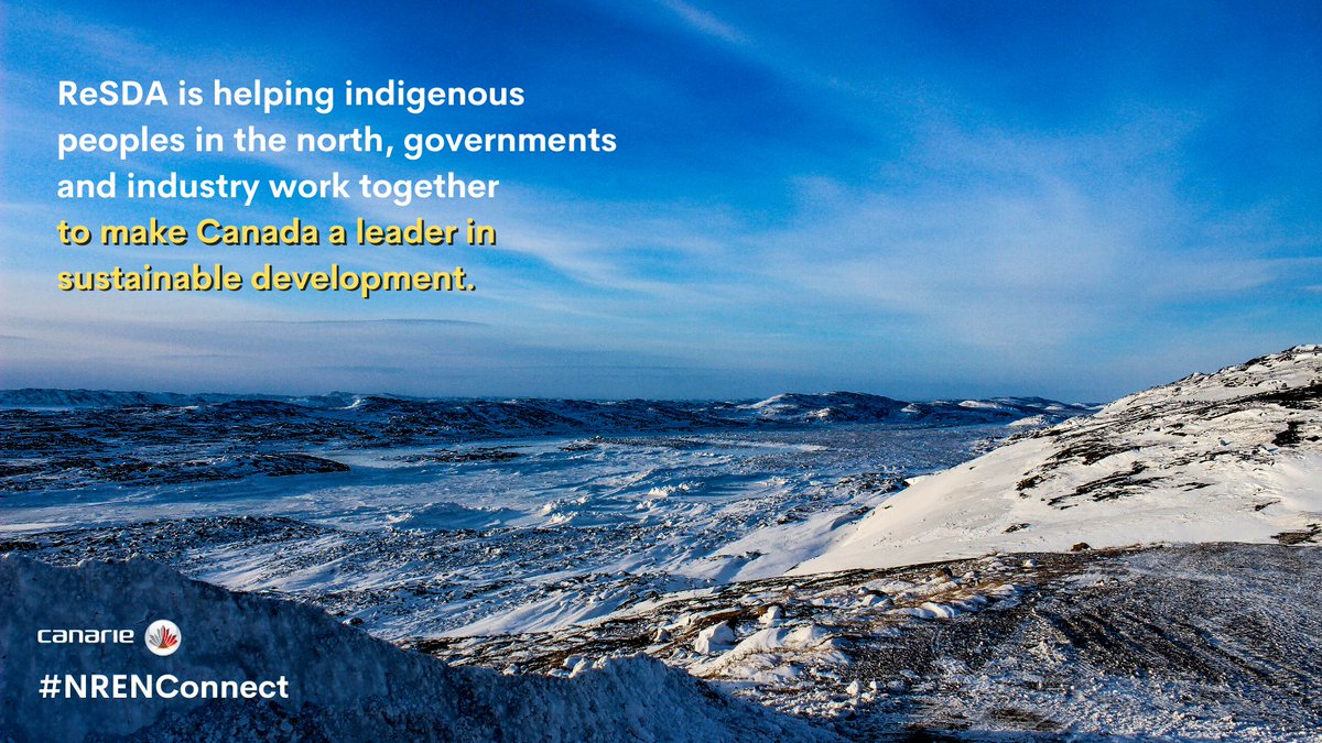 CANARIE_Inc's tweet photo. ' @ReSDAnetwork is helping indigenous peoples in the north, governments and industry work together to make Canada a leader in sustainable development. Supported by @YukonUniversity   and #NRENCONNECT. Learn more here  https://t.co/dkUs8FqkgV https://t.co/pg5UDK39ar