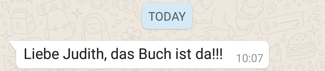 Es ist wahr: Germanist*innen, hier am Beispiel meiner geschätzten Verlegerin <a href="/SJaksch/">SJ</a>, schreiben die mit Abstand besten WhatsApp-Nachrichten. (💛💛💛)