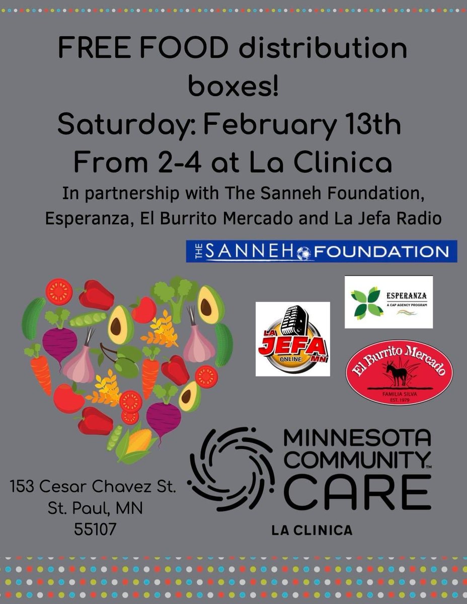 THIS Sat.the 13th at La Clinica.<a href="/SPPS_News/">Saint Paul Public Schools</a> <a href="/SPFE28/">SPFE Local 28</a> <a href="/WSCOnow/">West Side Community Organization</a> #HealthForAll #TakeCare <a href="/NeighbHouseMN/">Neighborhood House</a> <a href="/Sannehfdn/">The Sanneh Foundation</a>