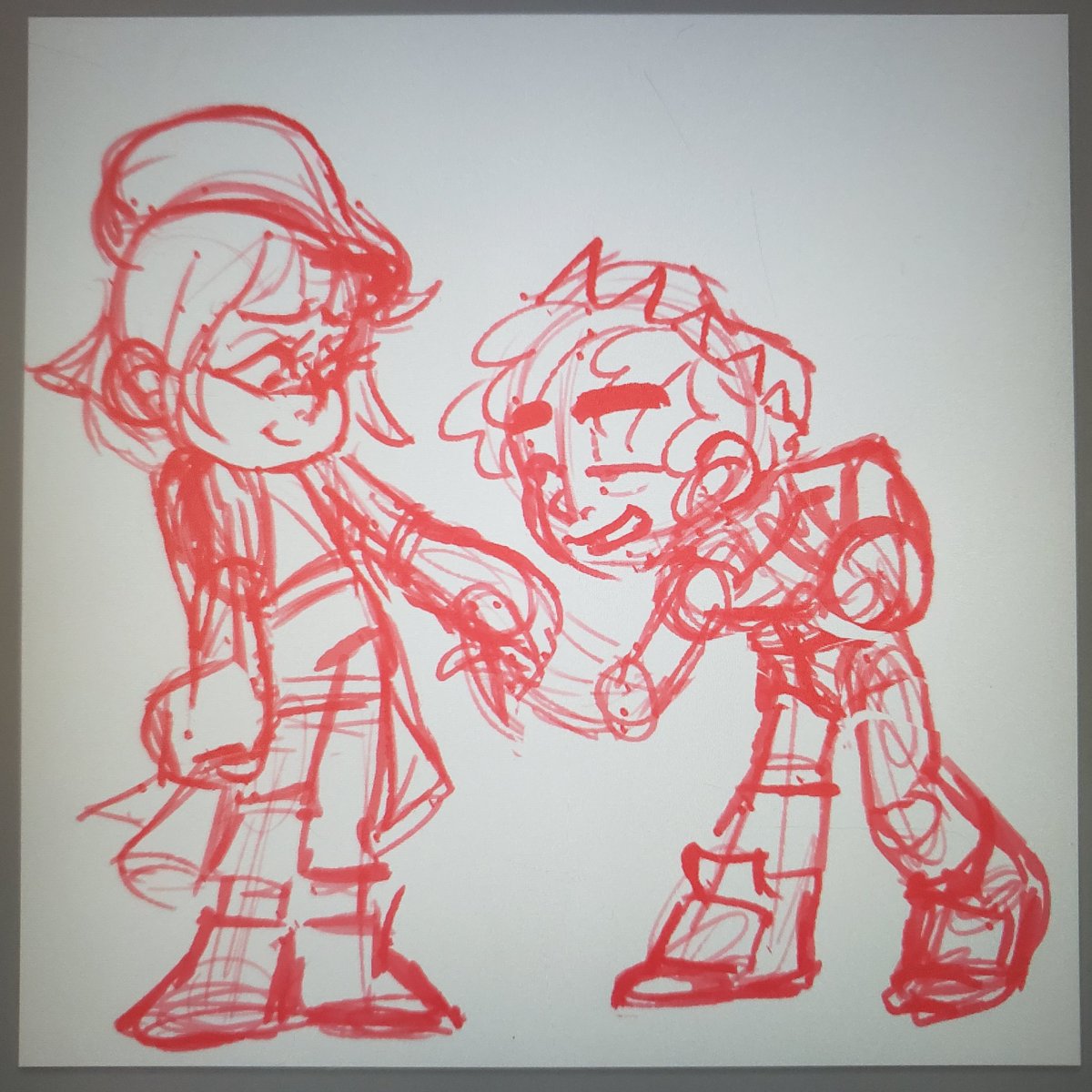 ketbirdart's tweet photo. Another! #sketchvsfinal 🧡❤ https://t.co/wHTV2X7Jaz