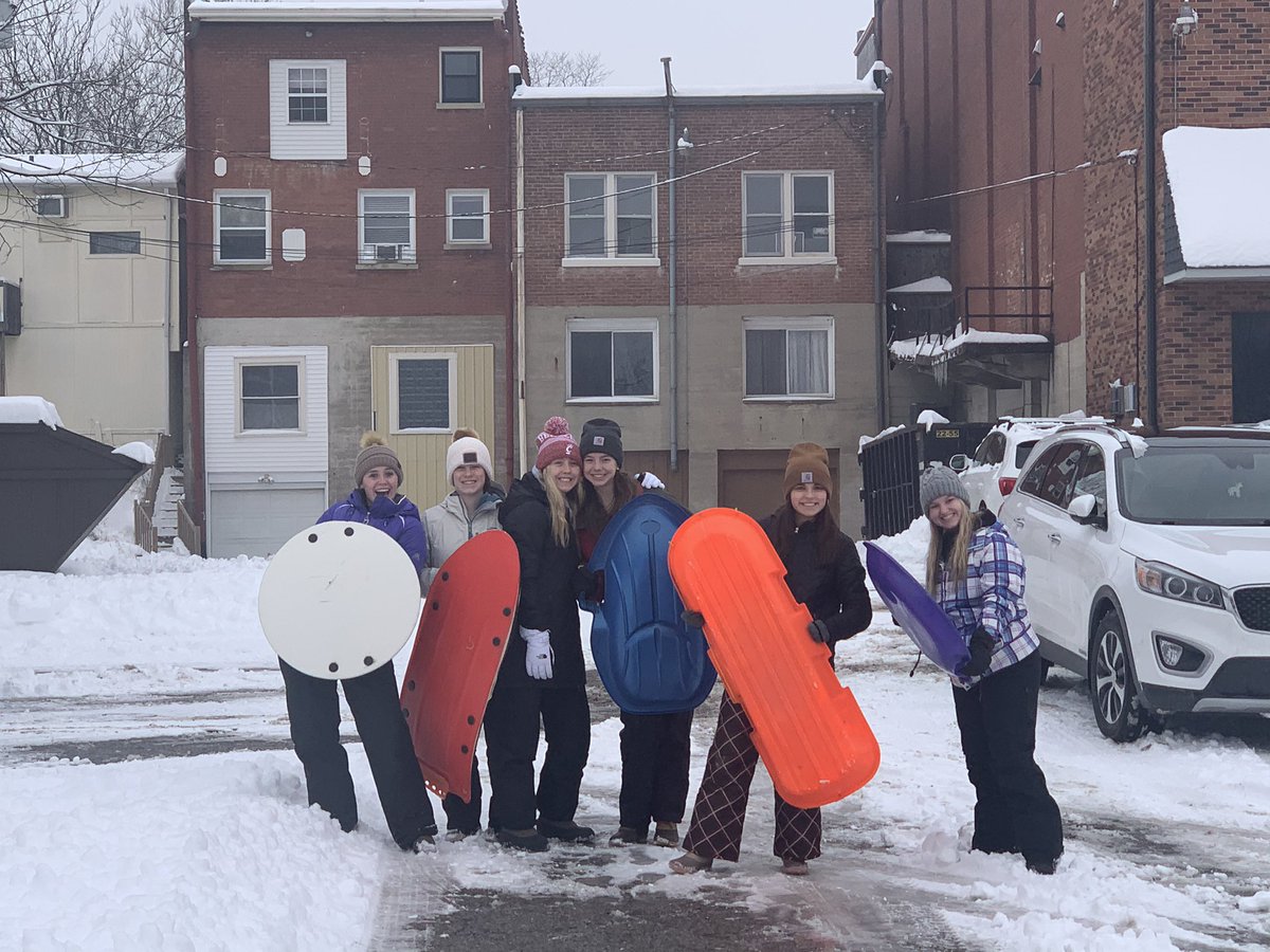 DurangoSupt's tweet photo. As seen behind @FTSchools district office... joyful laughter #SnowDay https://t.co/akj068XUxn