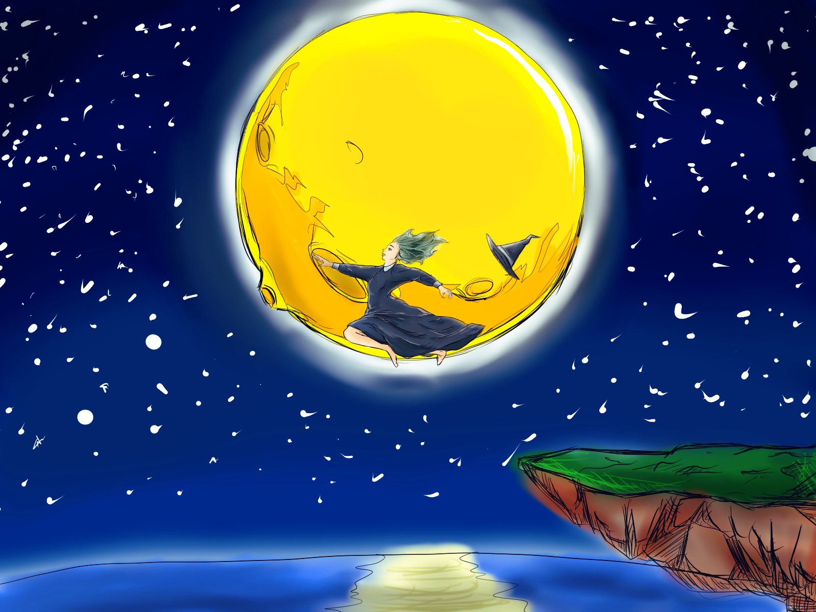 色 満月 イラスト イラスト練習中 落書き イラスト好きな人と繋がりたい イラスト好きさんと繋がりたい 満月 T Co 0wi2eiyabu Twitter