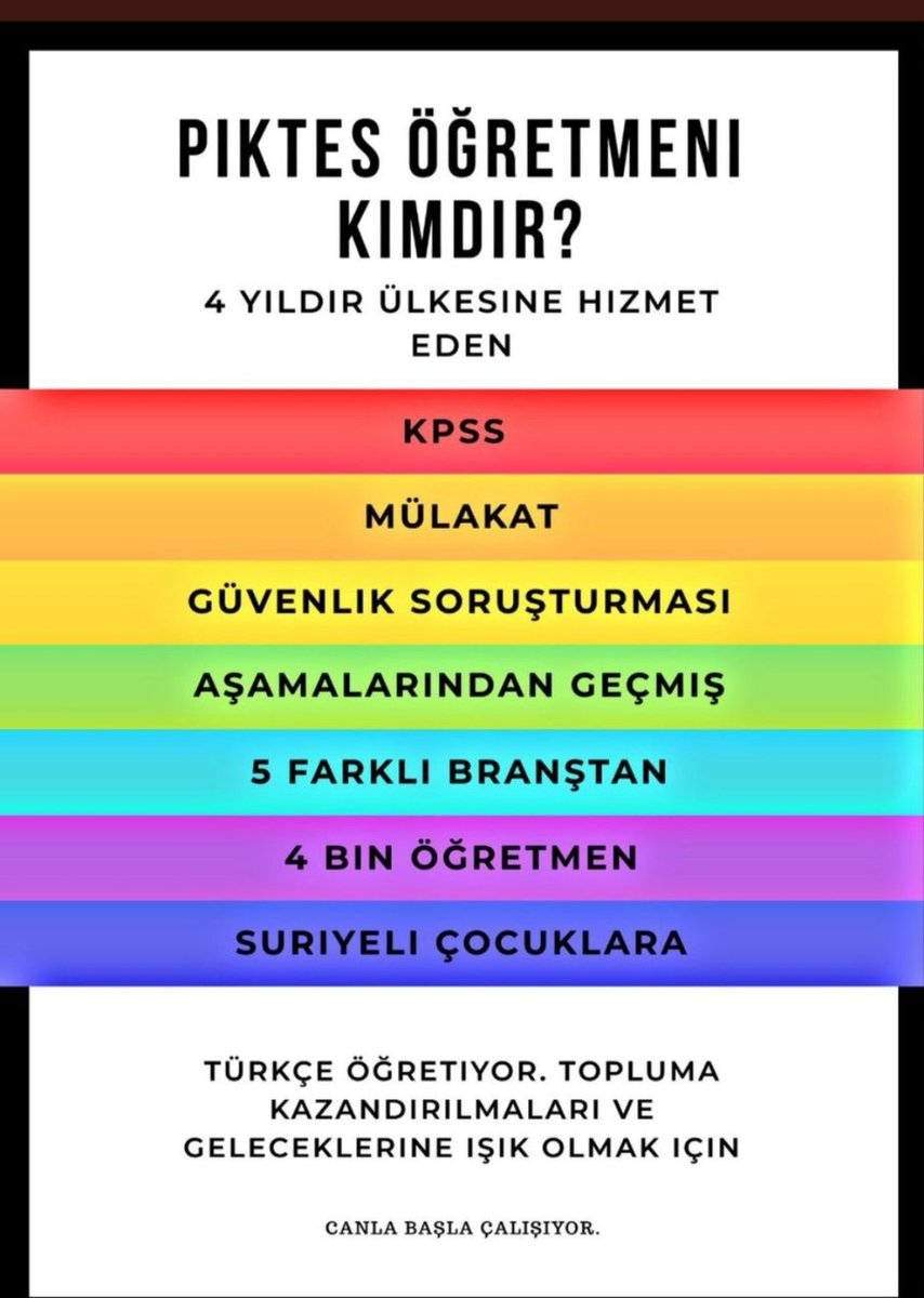 Orhan SÜMER (@orhanssumer) on Twitter photo Tüm olumsuzluklara rağmen, 5 yıl fedakarca görev yapan, #Piktes öğretmenlerimizin çalışma koşullarını ve özlük haklarını iyileştiriniz <a href="/ziyaselcuk/">Ziya Selçuk</a> #PikteseÖzlükHakkı
<a href="/piktesogretmen/">#PIKTES ÖĞRETMENLERİ 🇹🇷🇪🇺</a> Tüm olumsuzluklara rağmen, 5 yıl fedakarca görev yapan, #Piktes öğretmenlerimizin çalışma koşullarını ve özlük haklarını iyileştiriniz <a href="/ziyaselcuk/">Ziya Selçuk</a> #PikteseÖzlükHakkı
<a href="/piktesogretmen/">#PIKTES ÖĞRETMENLERİ 🇹🇷🇪🇺</a>