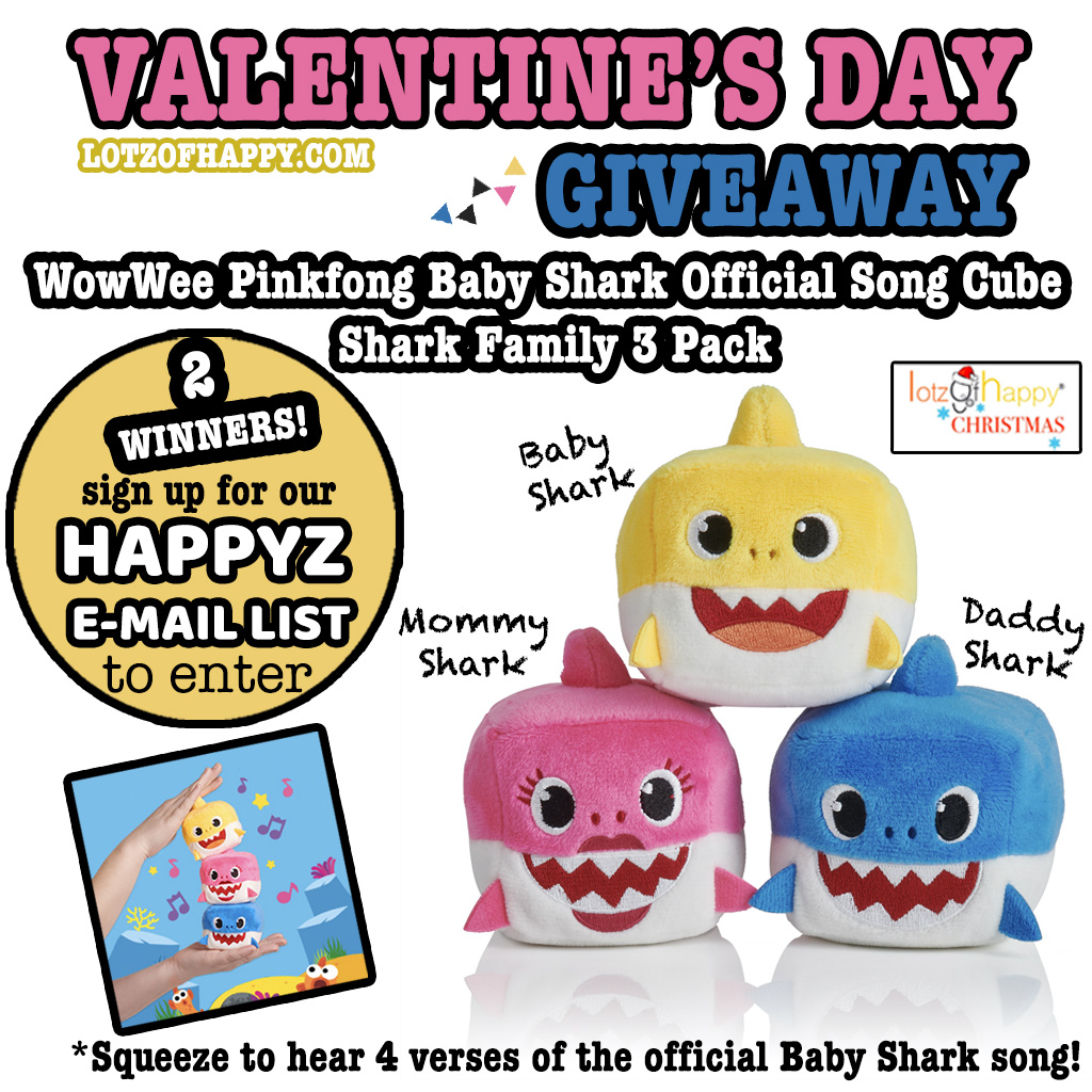 snowythemouse's tweet photo. 2 WINNERS! @WowWee Pinkfong #BabyShark Official Song Cube - Shark Family 3 Pack  

Sign Up/HAPPYZ E-MAIL To Enter
https://t.co/UEpz3gkvKK (bottom of page)

#FOLLOW #LIKE @LotzChristmas #lotzofhappychristmas #GIVEAWAYS #RECIPES #CRAFTS #TOYS

#wowwee #christmas #valentinesday https://t.co/WNvqvix6aE