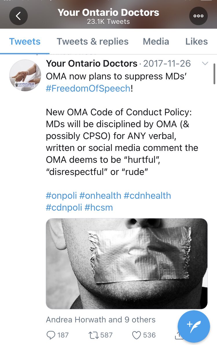 This is how quickly @OnCall4Ontario acts to silence anyone who shines a light on what they’re doing. I replied to a comment on their Twitter & in less than 3 minutes I was blocked. Their social media is constantly monitored, ANYTHING they don’t like is deleted, the person blocked