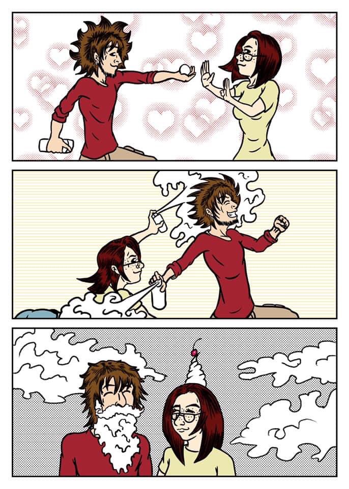 kamiUnzueta's tweet photo. ¡Guerra de espuma! a la próxima le echó chantillí... #junta2 #relationshipgoals #foamwars #historietamexicana #tiracomica https://t.co/B8DfqCJmvC