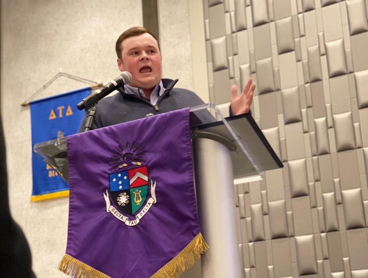 Congrats to <a href="/wkudtd/">WKU Delts</a> member, Bradon Burks, as he has been hired to work for Delta Tau Delta following graduation as a Leadership Expansion Consultant!  <a href="/DeltaTauDelta/">Delta Tau Delta Fraternity</a>  #WKUGreeksLead