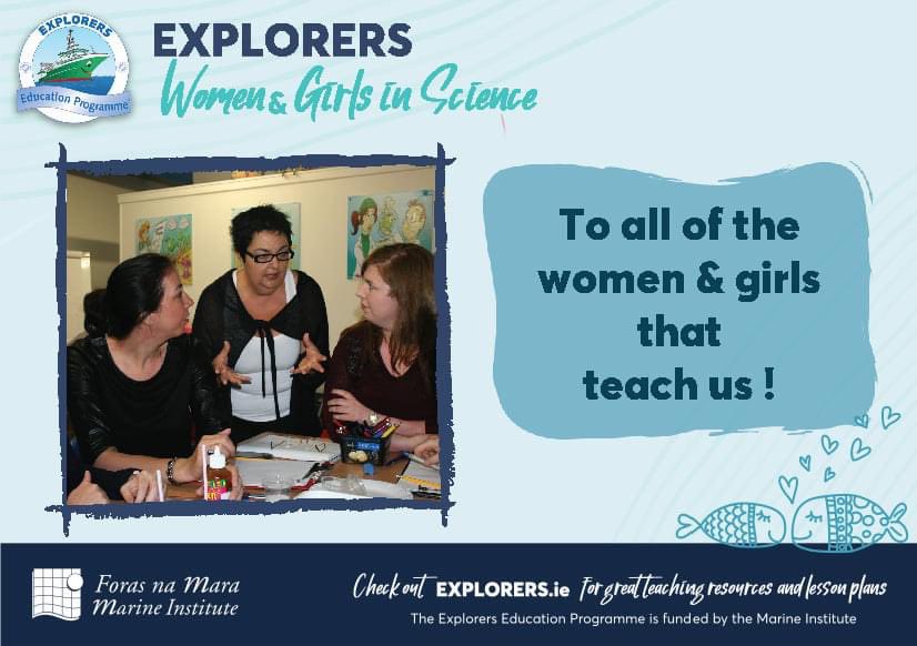 explorersedu's tweet photo. Leading up to International Day of Women and Girls in Science this week, the Explorers team would like to thank the amazing teachers that promote STEM for the girls! @MarineInst #WomenInScience https://t.co/mxqpY9096a