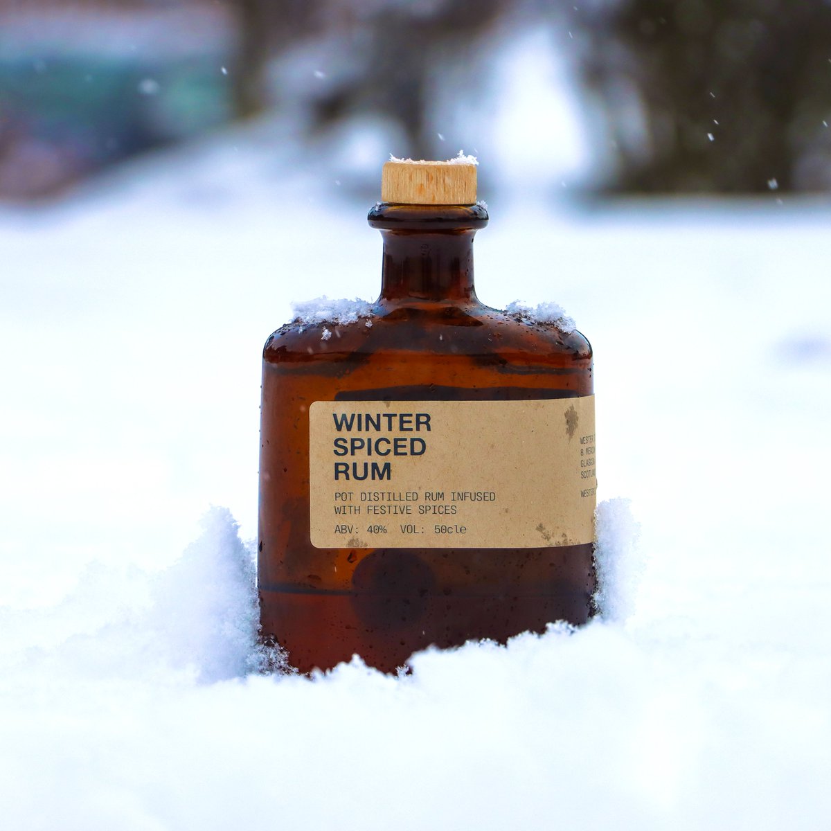 Finally, some appropriate weather for our Limited Edition Winter Spiced Rum.