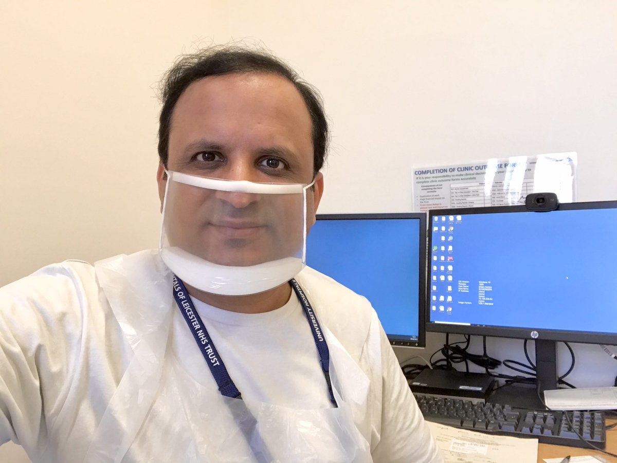 Ahsan Memon (@drahsanmemon) on Twitter photo Me: Can you hear me now.
Patient: Yes, that’s much better.
Thanks <a href="/Leic_hospital/">Leicester's Hospitals</a> and <a href="/UHLoutpatients/">UHLoutpatients</a> for providing this see through mask, very helpful with patients who need lip reading. Me: Can you hear me now.
Patient: Yes, that’s much better.
Thanks <a href="/Leic_hospital/">Leicester's Hospitals</a> and <a href="/UHLoutpatients/">UHLoutpatients</a> for providing this see through mask, very helpful with patients who need lip reading.