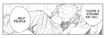 I think this speaks to another possible component in jujutsu, the value of a sorcerer's word, in both combat and pacts. Things like Inumaki's cursed speech, the mention of "empowered words" by Getwo, and just general curses sorcerers have put on others may solidify this, so >>