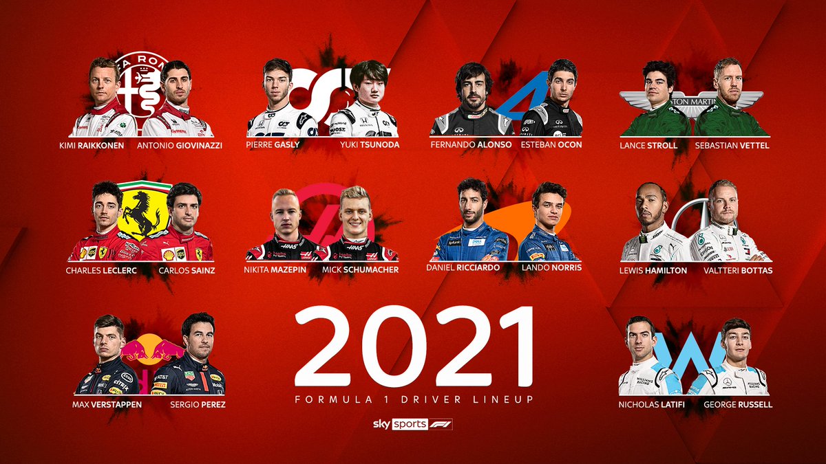 f1 2021 driver lineup f1 2021 driver lineup