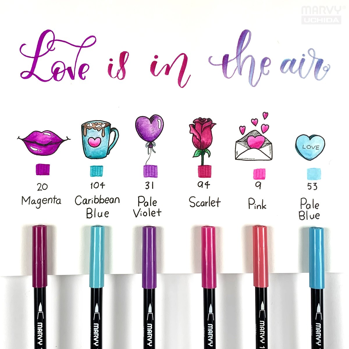 February's Le Plume II Colors. Its not just pink and red anymore.
uchida.com/products/color…