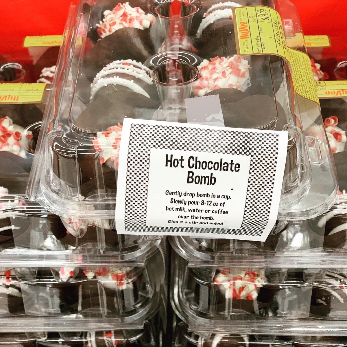 Hot chocolate coco bombs have arrived just in time for Valentine’s Day at your Asbury Plaza Hy-Vee. Located back in our bakery and upfront by floral. Stay warm with that special someone this Valentine’s Day. #hotcocoabombs #valentines #staywarm #dubuque ❤️