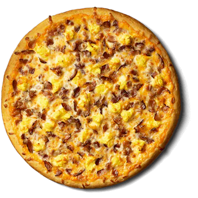 Iowa taco pizza, Iowa bacon cheeseburger pizza, Iowa bacon egg & cheese breakfast pizza, Iowa BBQ pork & corn pizza, it's all good