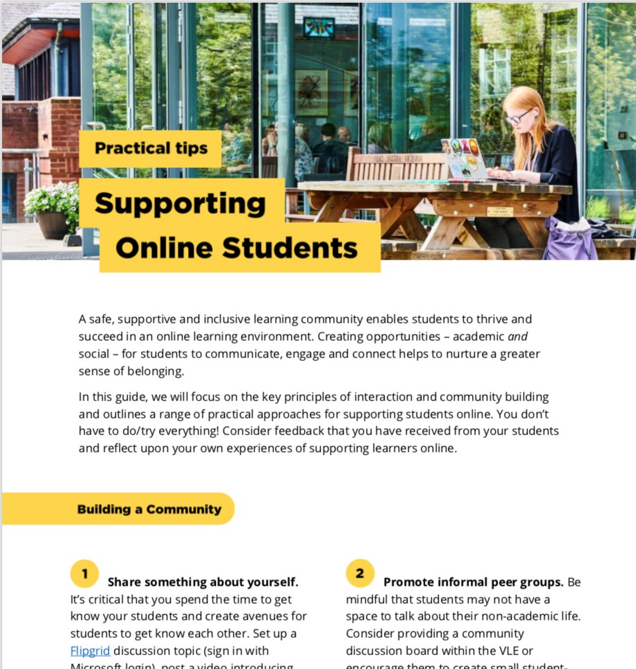 LearnTechDurham's tweet image. #DCAD staff have just updated their Teaching Online Resource, adding a takeaway Supporting Students Online guide.  You’ll find it in the Lectures Section
community.dur.ac.uk/lt.team/teachi…
@EducByDesign